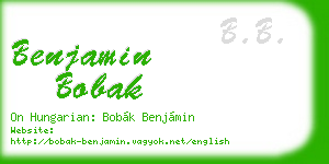 benjamin bobak business card